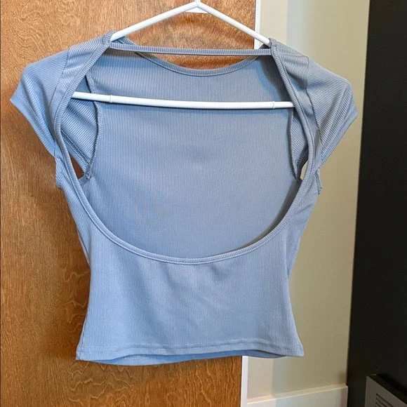 Princess Polly Low Back Ribbed Top - Picture 2 of 2